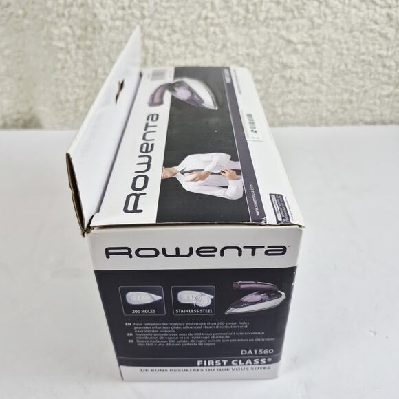 Rowenta DW2170 AccessSteam Iron 1600W New Open Box Blue Anti-Drip & Steam Burst - Picture 4 of 6